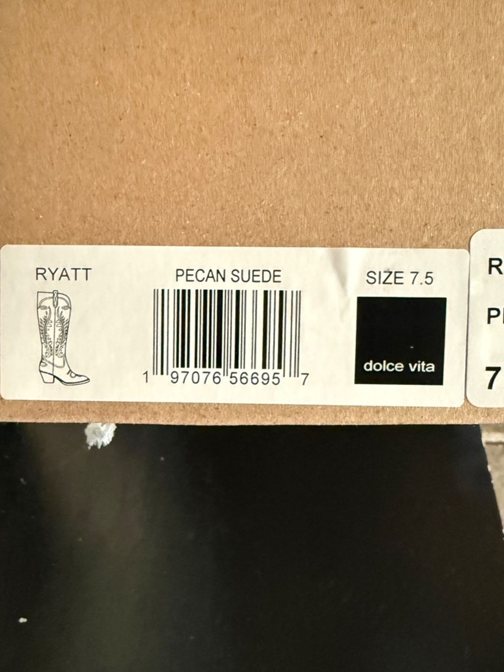 Dolce Vida Ryatt Tall Suede Western cowgirl Boots. Brand New, Never worn. - Picture 7 of 7